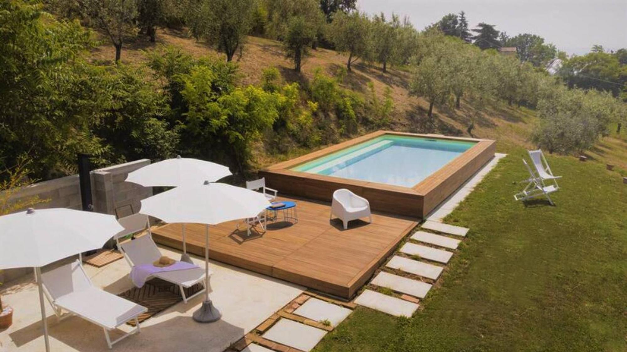 Borgo Calbianco - Private House With Pool & Airco Villa Cerreto Castello Eksteriør billede